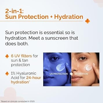 THE DERMA CO 1 % HYALURONIC SUNSCREEN AQUA GEL 30G