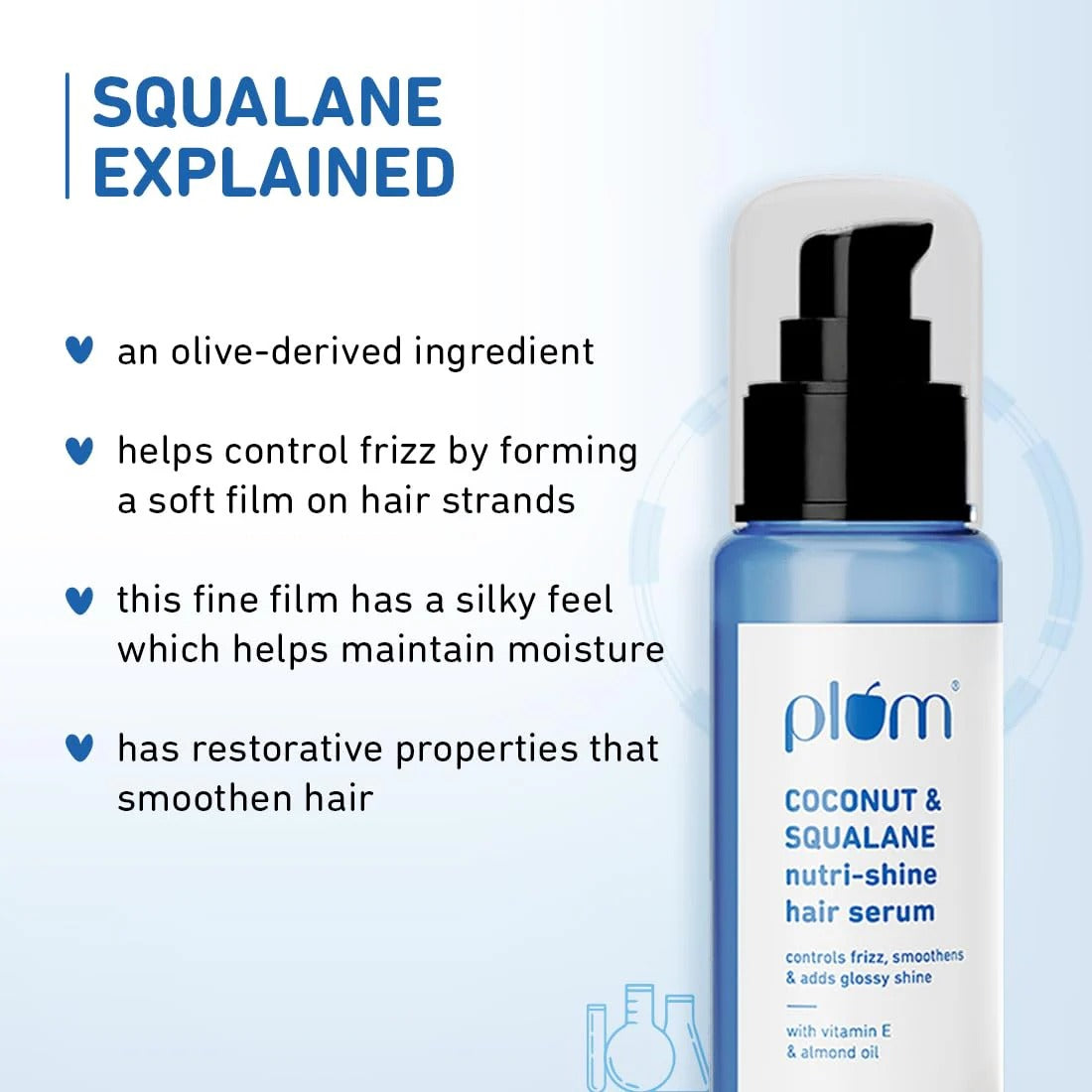 PLUM NUTRI-SHINE HAIR SERUM COCONUT & SQUALANE- 75ML