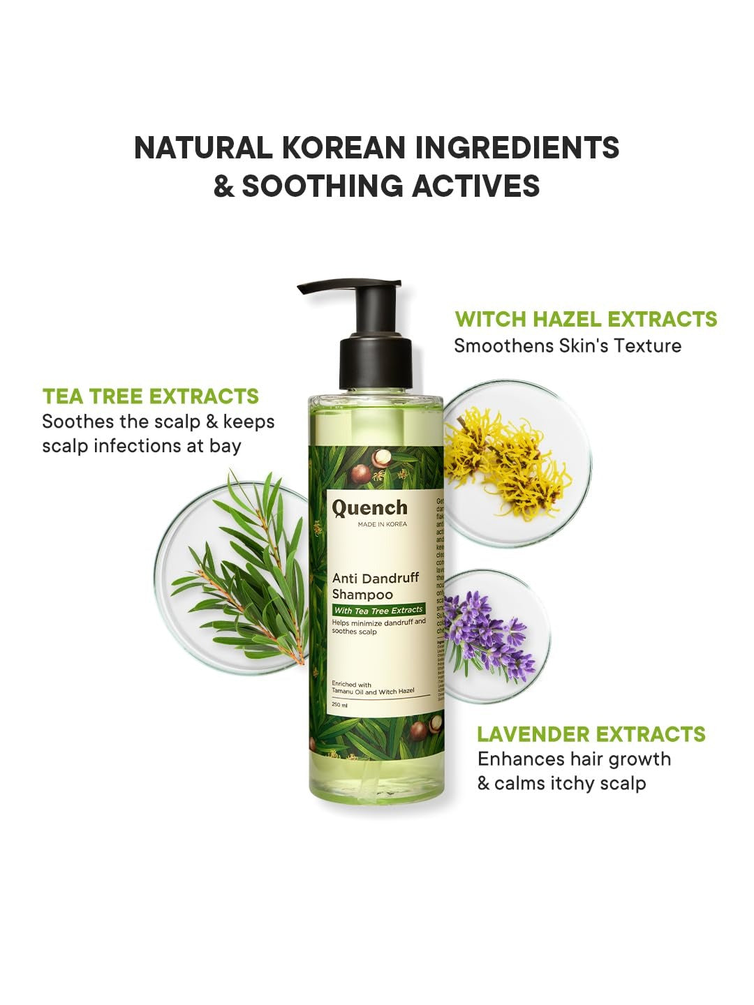QUENCH ANTI DANDRUFF SHAMPOO 250 ML