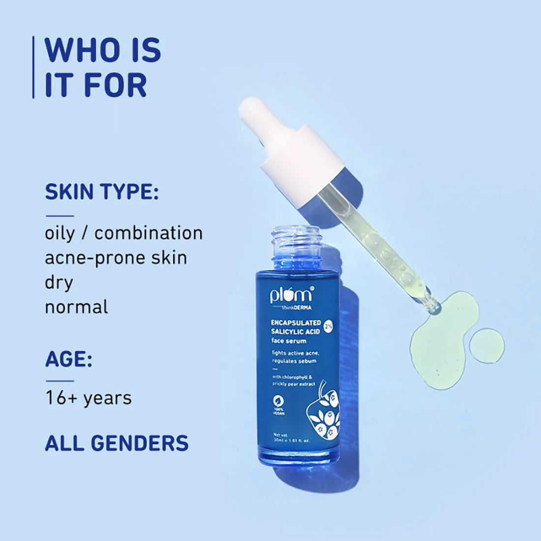 PLUM FACE SERUM SALICYLIC ACID - 30ML