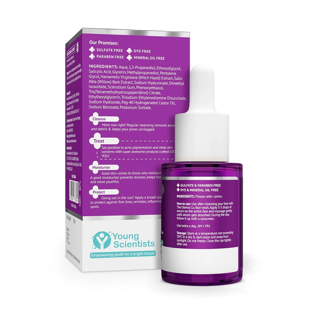 THE DERMA CO 2% SALICYLIC ACID FACE SERUM 30ML