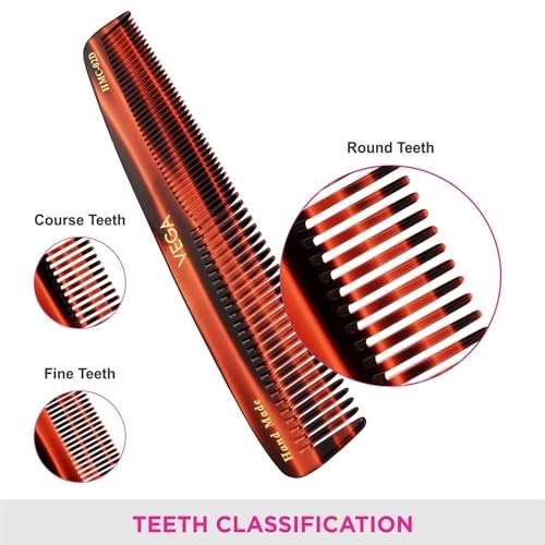 VEGA DRESSING COMB BROWN (HMC-02D)