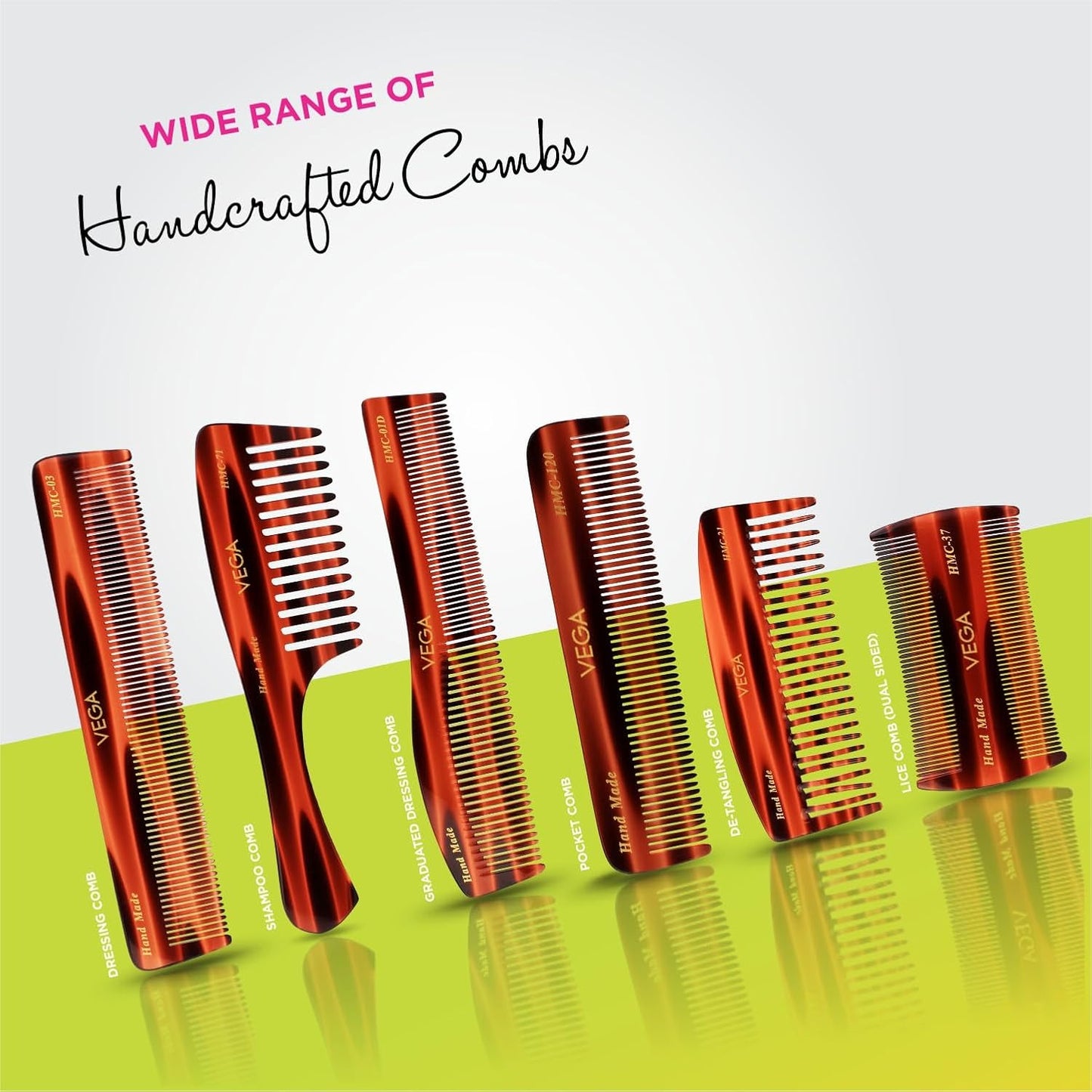 VEGA DRESSING COMB BROWN (HMC-02D)