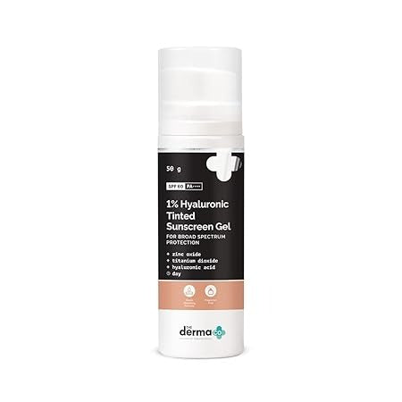 THE DERMA CO 1% HYALURONIC TINTED SUNSCREEN GEL 50G