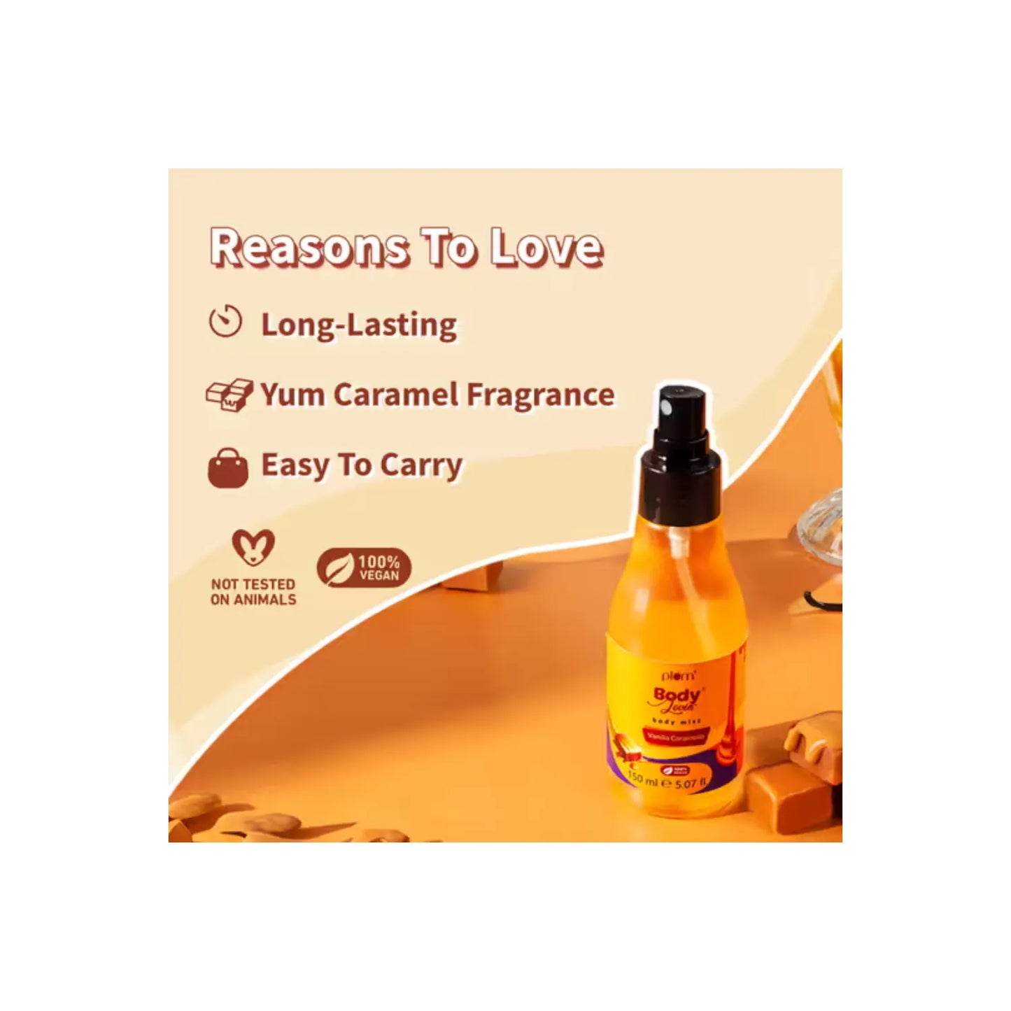 PLUM BODY MIST VANILLA CARAMELLO 150 ML