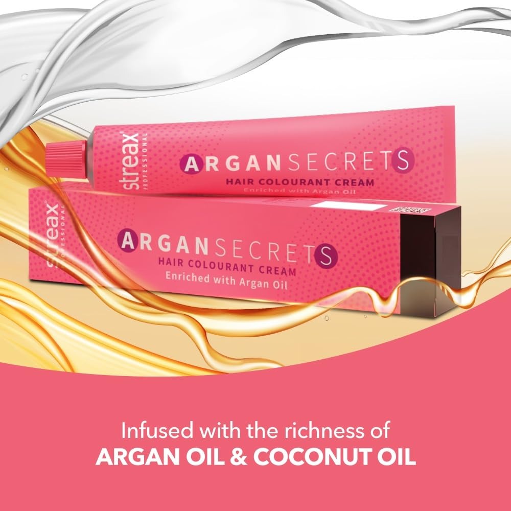 STREAX PROF ARGAN SECRETS HAIR COLOURANT CREAM BROWN 4