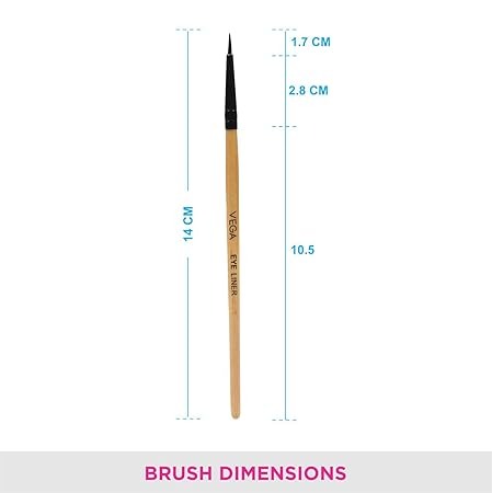 VEGA EYELINER BRUSH WOOD EV-08