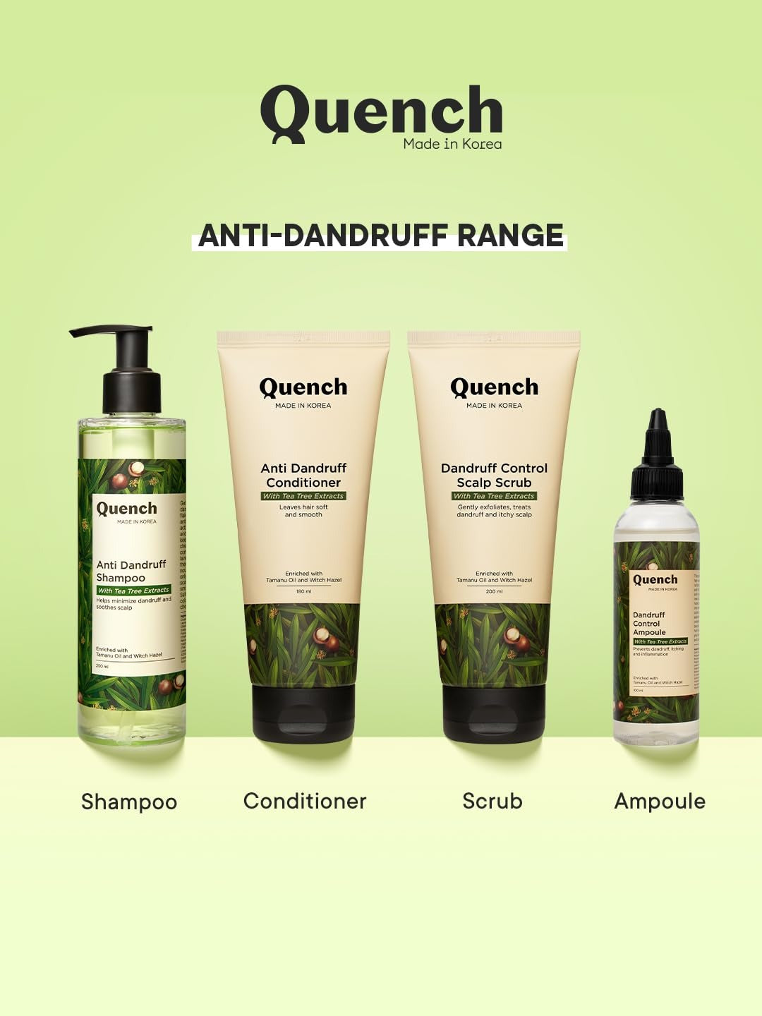 QUENCH ANTI DANDRUFF SHAMPOO 250 ML