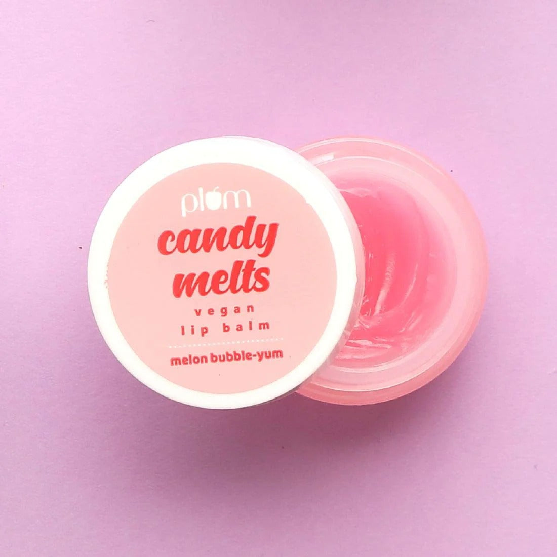 PLUM CANDY MELTS VEGAN MELON BUBBLE-YUM LIP BALM - 12G