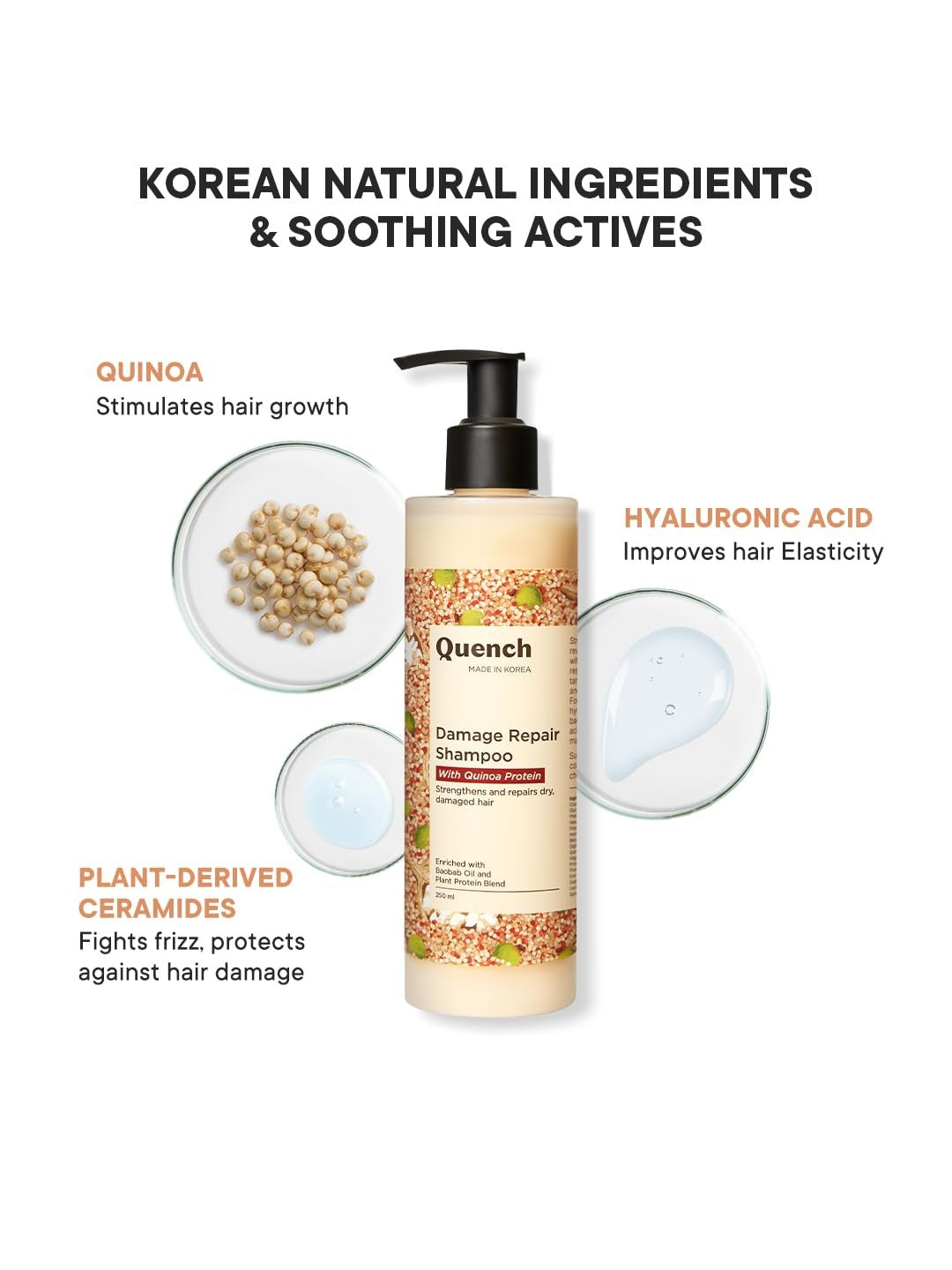 QUENCH DAMAGE REPAIR SHAMPOO 250ML