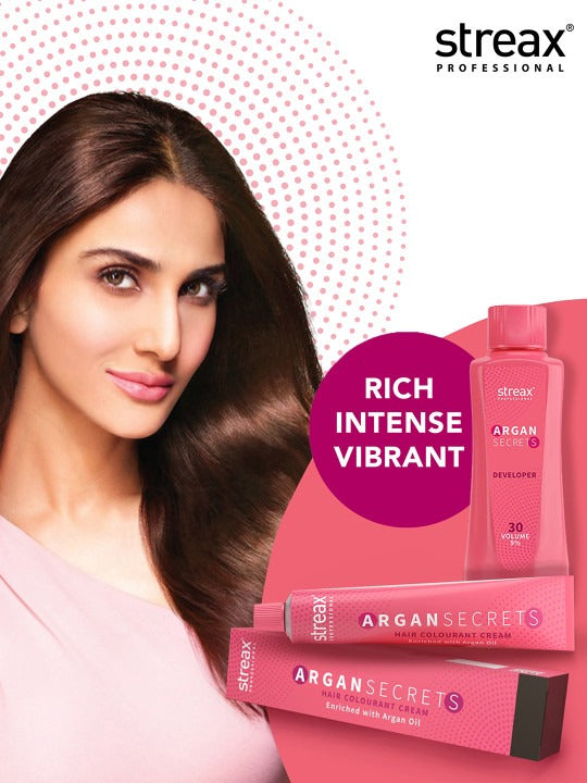 STREAX ARGAN SECRETS HAIR COLOURANT CREAM ENRICHED WITH ARGAN OIL 9.1 VERY LIGHT ASH BLONDE 60 GM
