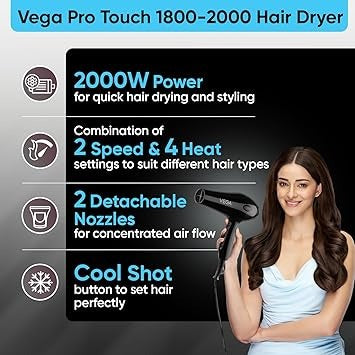 VEGA PRO TOUCH HAIR DRYER