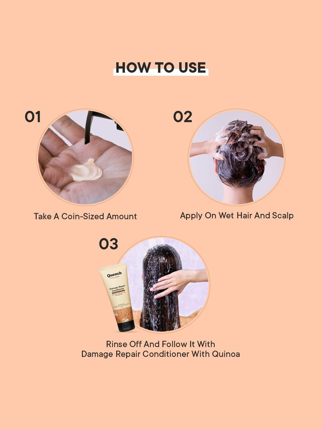 QUENCH DAMAGE REPAIR SHAMPOO 250ML