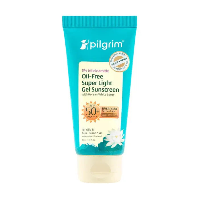 PILGRIM 5% NIACINAMIDE OIL FREE SUPER LIGHT GEL SUNSCREEN SPF 50 -50 ML