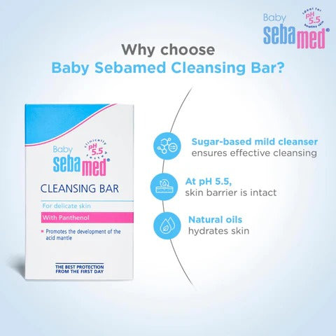 SEBAMED BABY CLEANSING BAR 100 GM