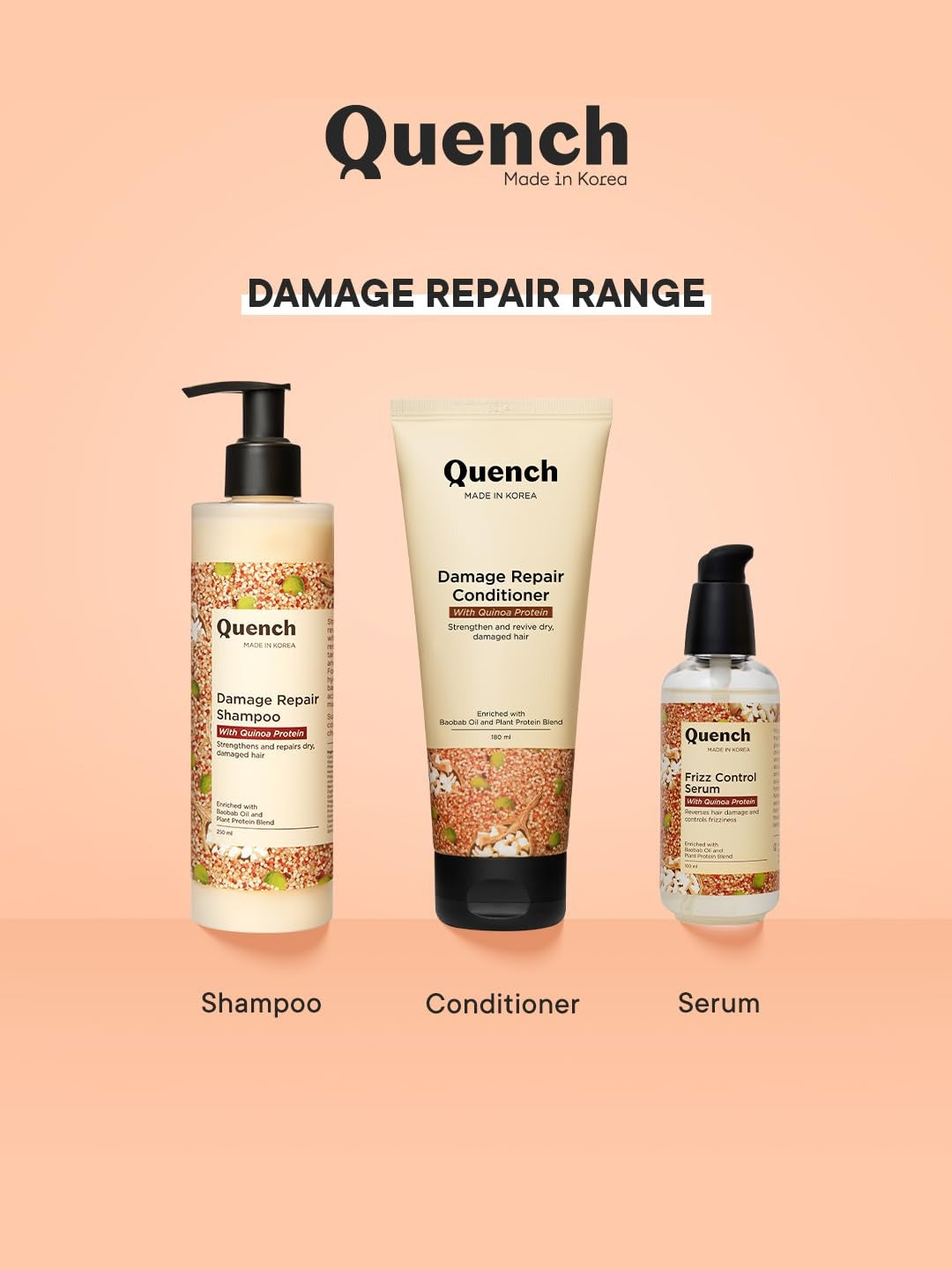 QUENCH DAMAGE REPAIR SHAMPOO 250ML