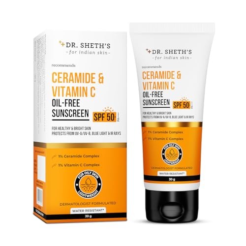 DR.SHETH'S OIL-FREE SUNSCREEN CERAMIDE & VITAMIN C - 50 GM