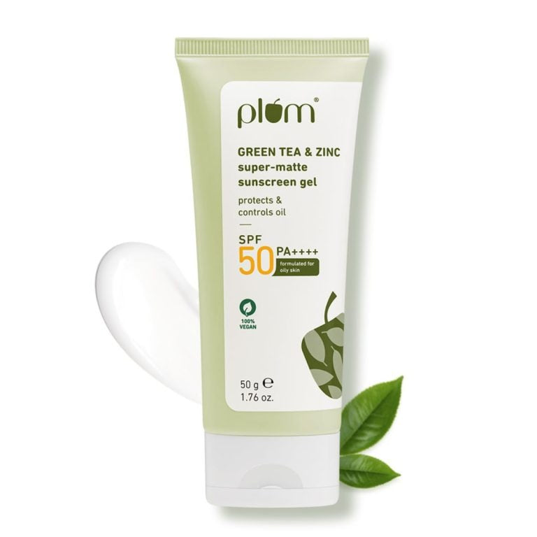 PLUM GREEN TEA & ZINC SUPER-MATE SUNSCREEN GEL SPF50 50G
