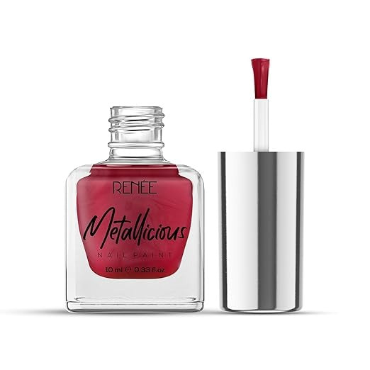 RENEE METTALICIOUS NAIL PAINT CHRISTMAS RED - 10ML
