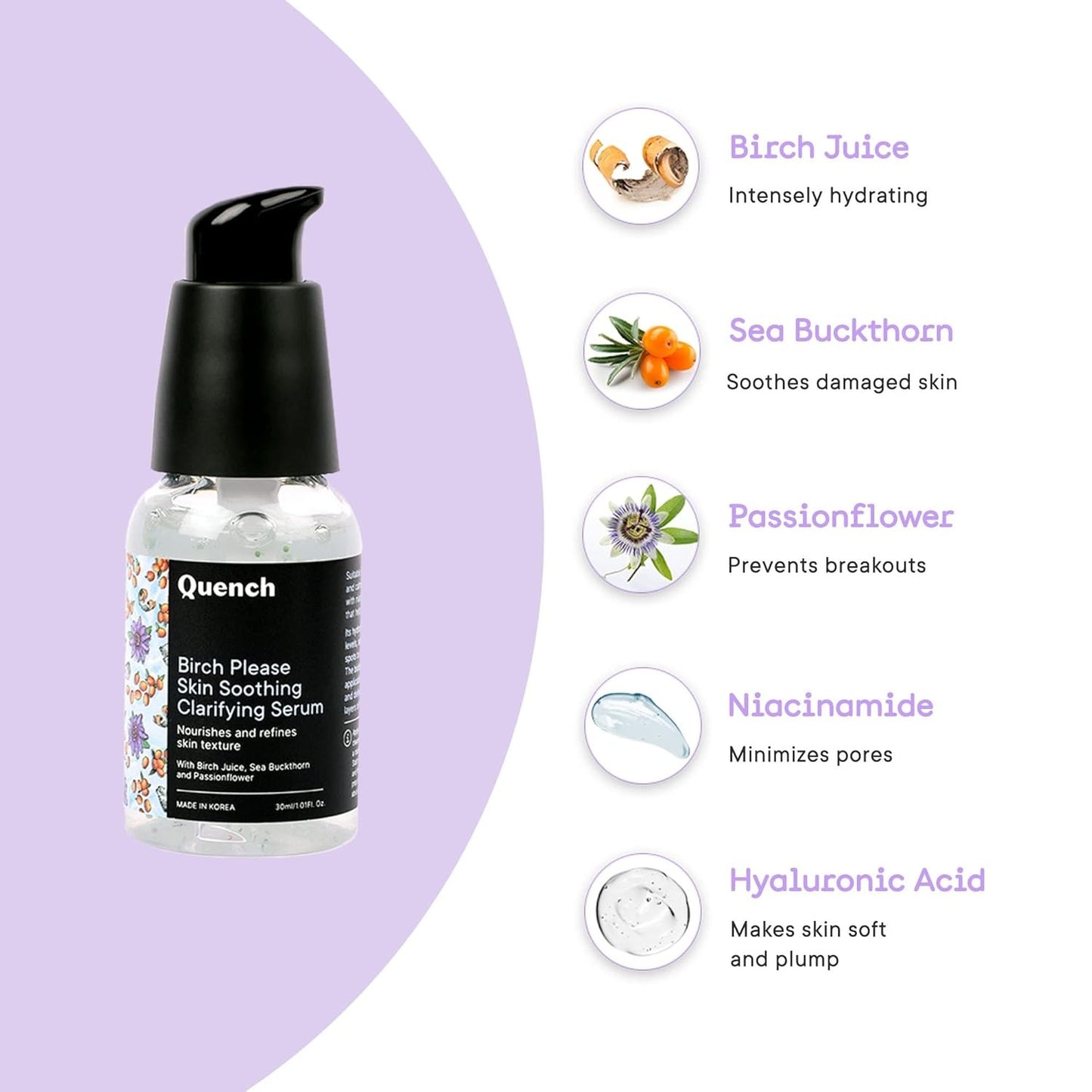 QUENCH BRICH SOOTHING CLARIFYING SERUM 30ML