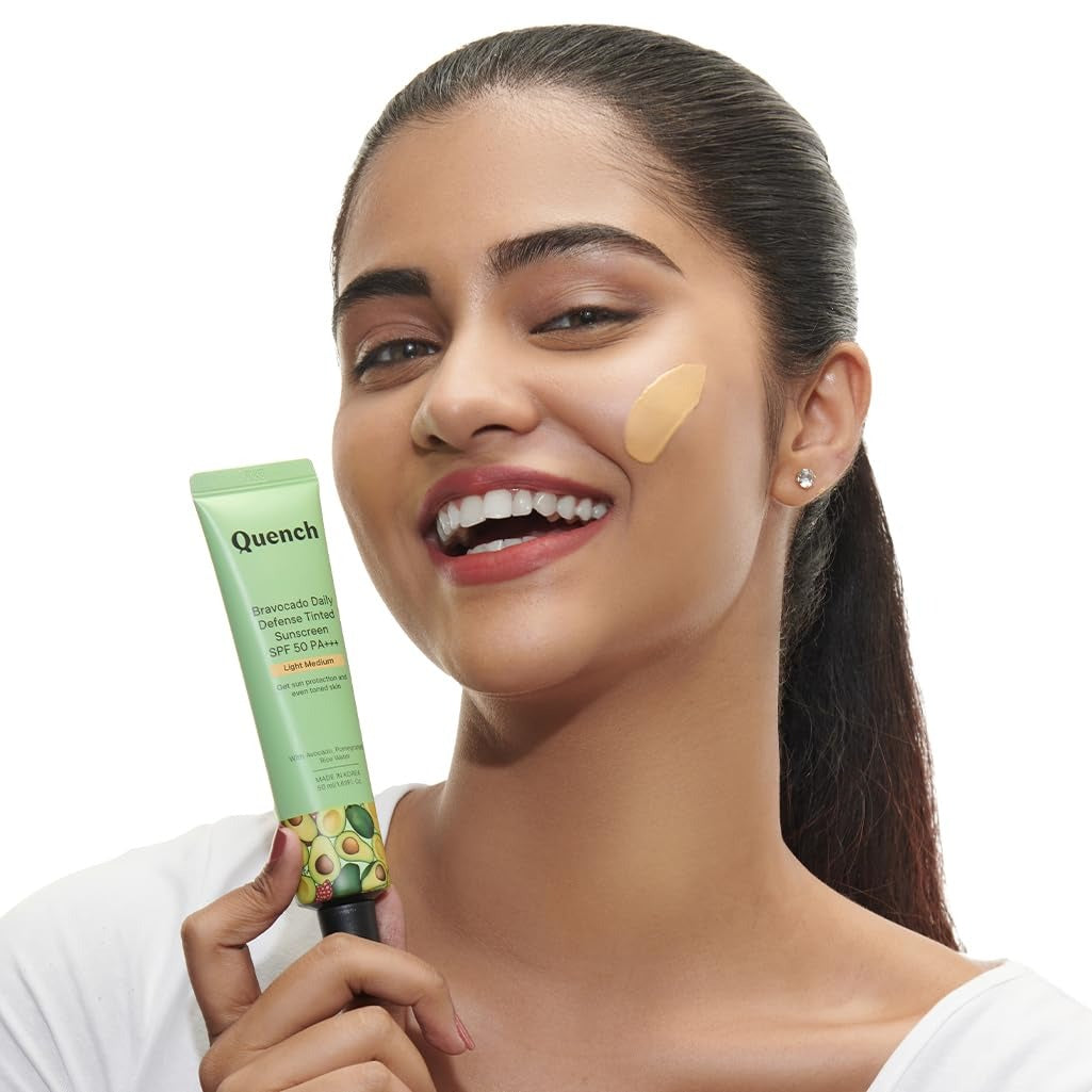 QUENCH BRAVACADO TINTED SUNSCREEN SPF 50++ MEDIUM 50ML