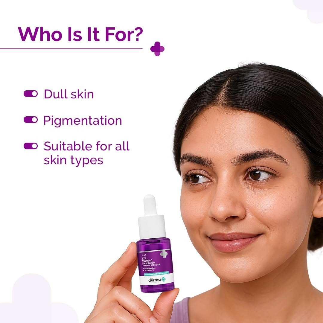 THE DERMA CO 10% VITAMIN C FACE SERUM 10 ML