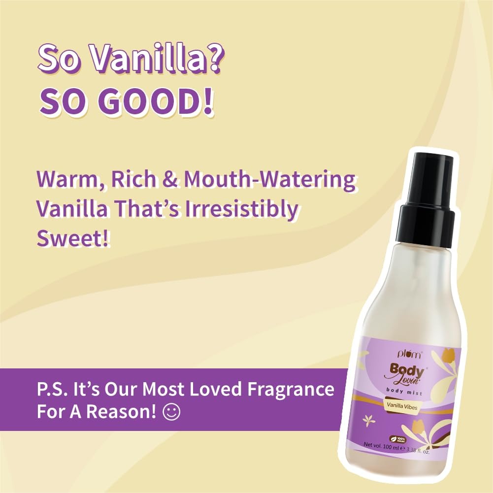 PLUM BODY MIST VANILA VIBES -  100ML