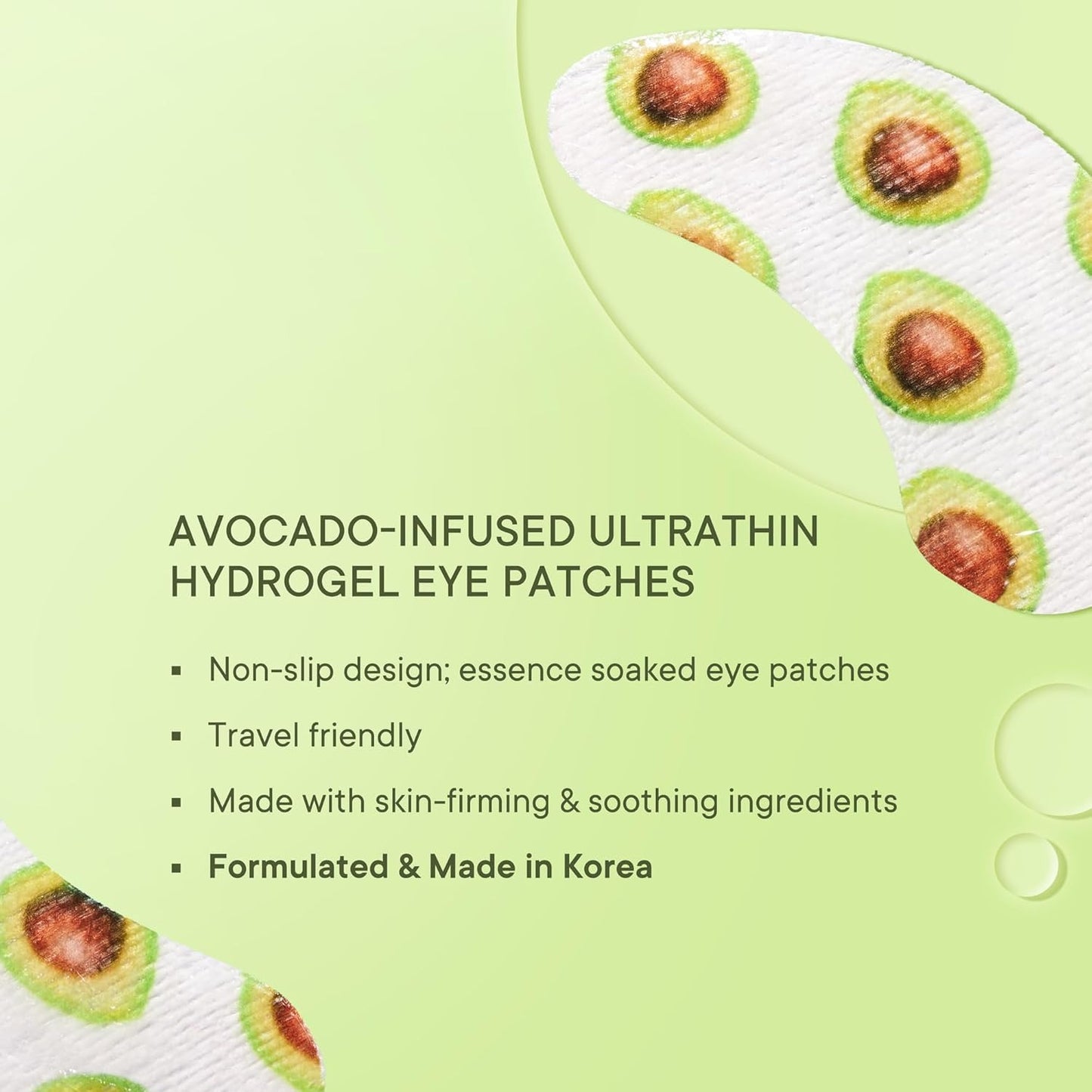 QUENCH BRAVOCADO BRIGHT UNDER EYE HYDOGEL MASK