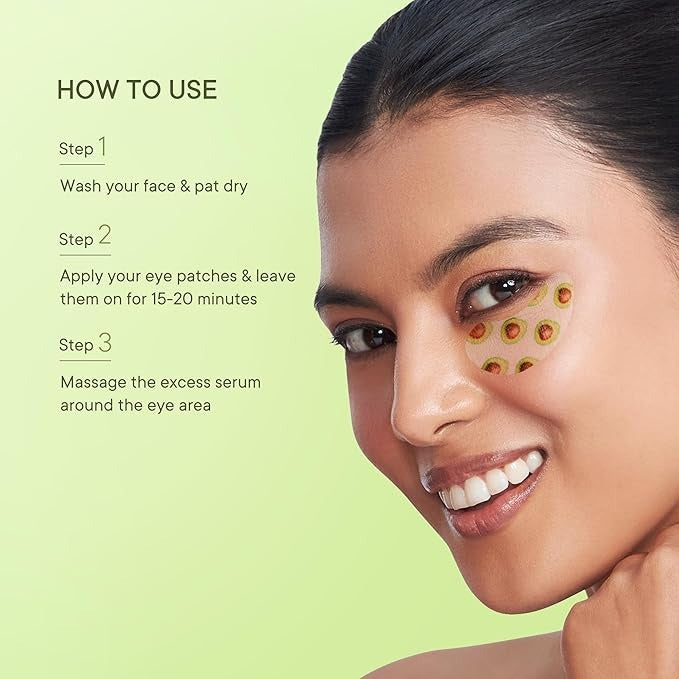 QUENCH BRAVOCADO BRIGHT UNDER EYE HYDOGEL MASK