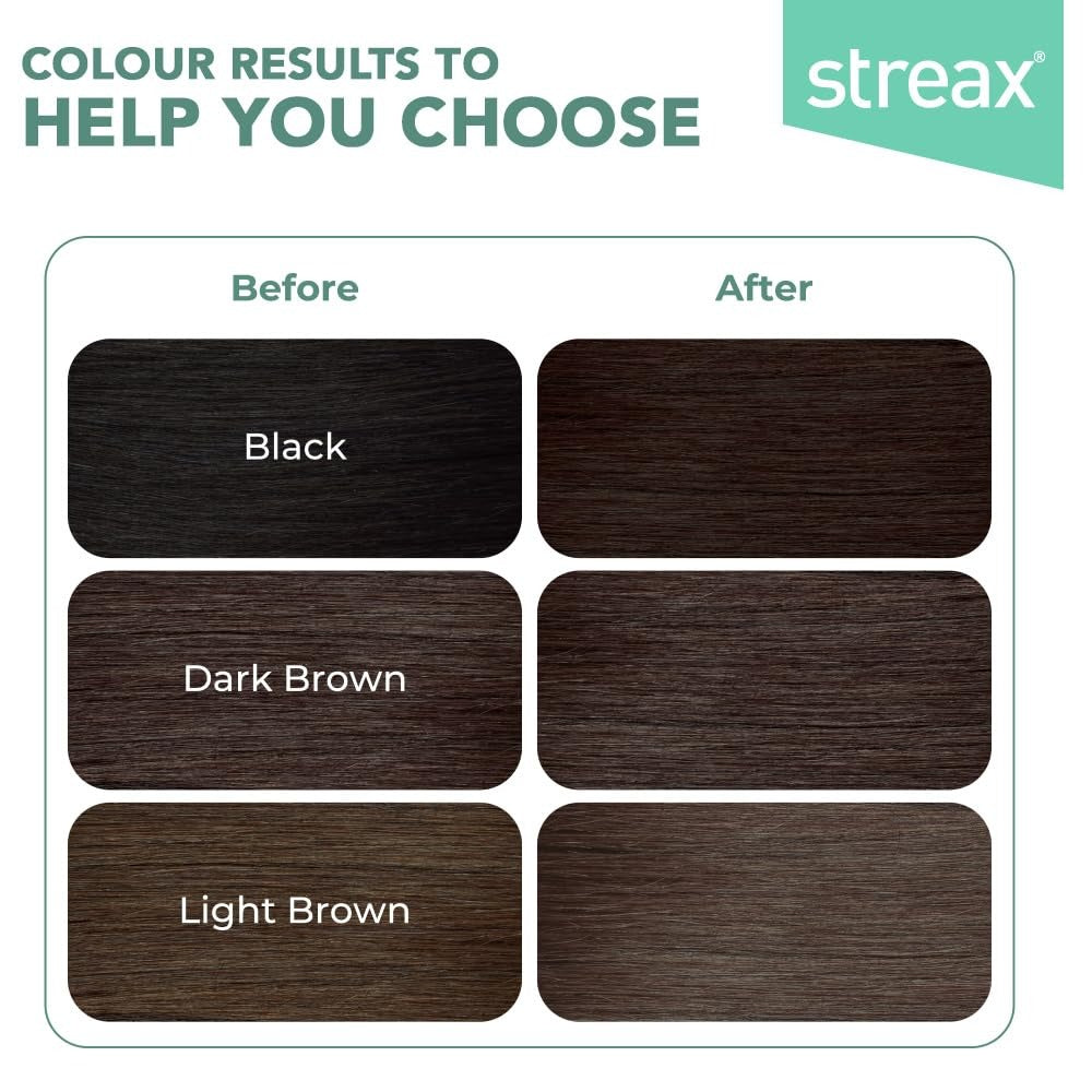 STREAX CREAM HAIR COLOR 3 DARK BROWN 60GM