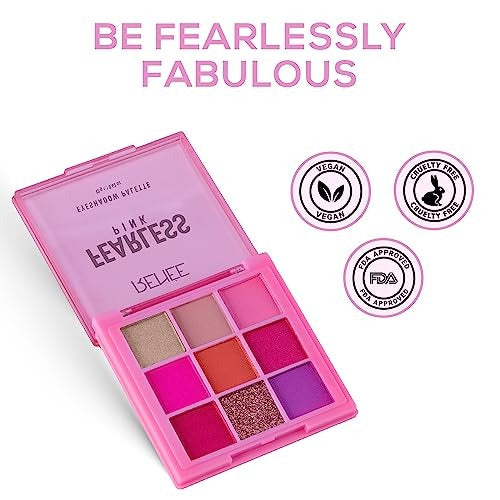 RENEE FEARLESS EYE SHADOW PALLETTE PINK- 12 GM