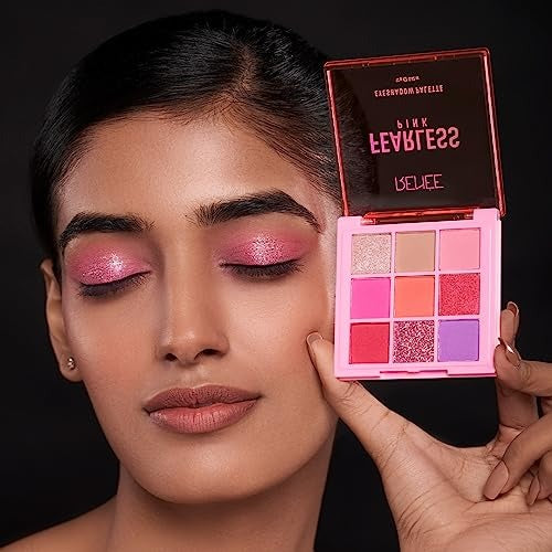 RENEE FEARLESS EYE SHADOW PALLETTE PINK- 12 GM