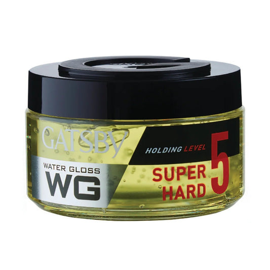 GATSBY WATERGLOSS SUPER HARD WET LOOK HOLDING POWER LEVEL 5 (150GM)