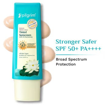 PILGRIM KOREAN WHITE LOTUS TINTED SUNSCREEN SPF 50+ 50ML