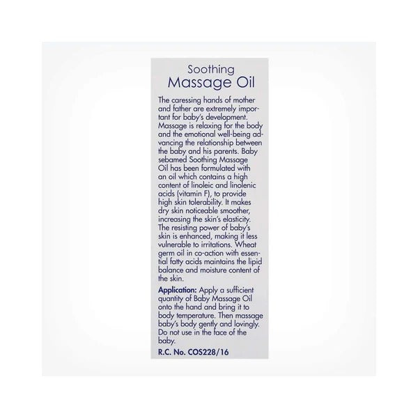 SEBAMED BABY MASSAGE OIL 150ML