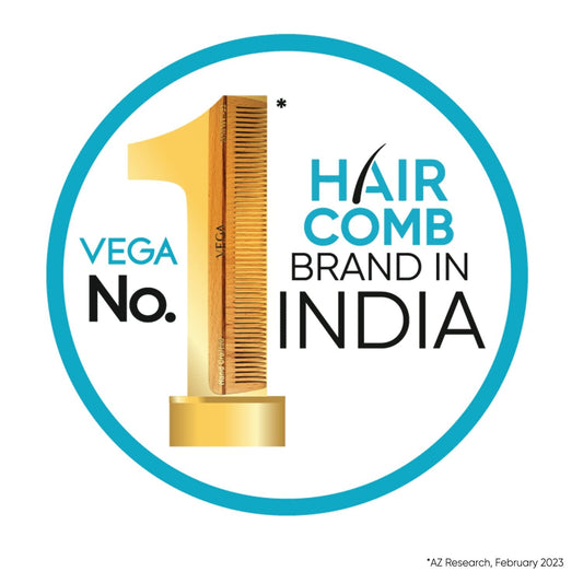 VEGA EXPERT HANDCRAFTED BLACK COMB HMBC203 HAIR COMB