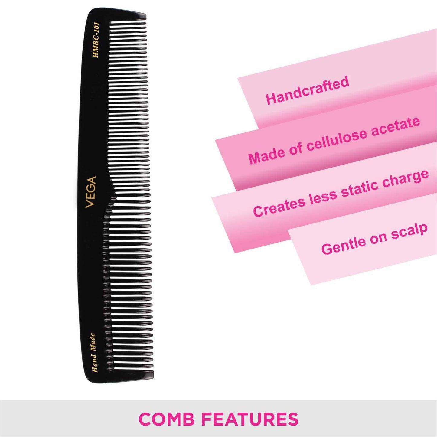 VEGA HMBC101 GRATUATED BLACK COMB