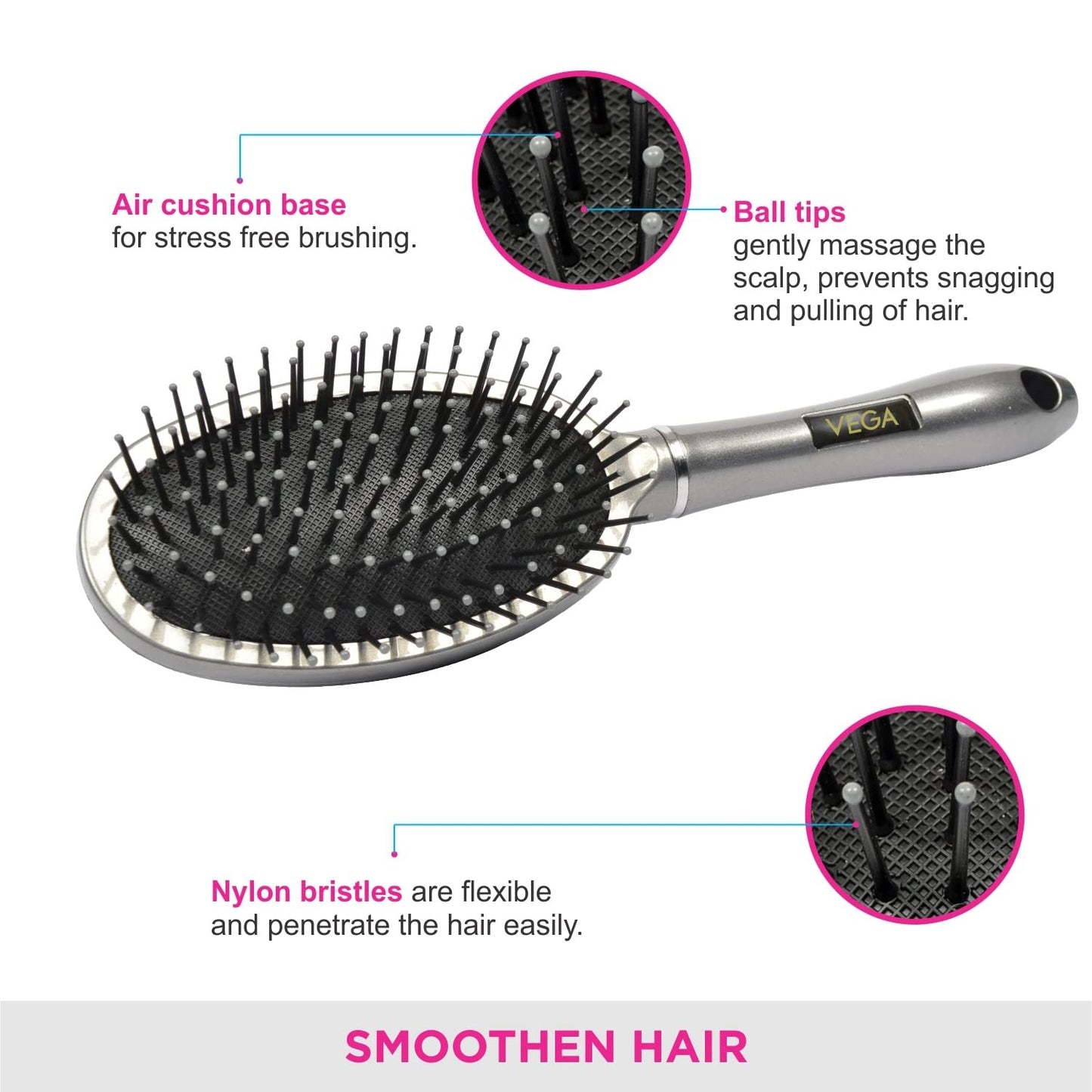 VEGA E 10-CB CUSHIONED BRUSH BRUSH