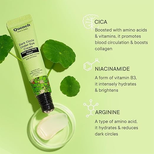 QUENCH DARK CIRCLE UNDER  EYE CREAM WITH CICA HERB REPAIR.15ML