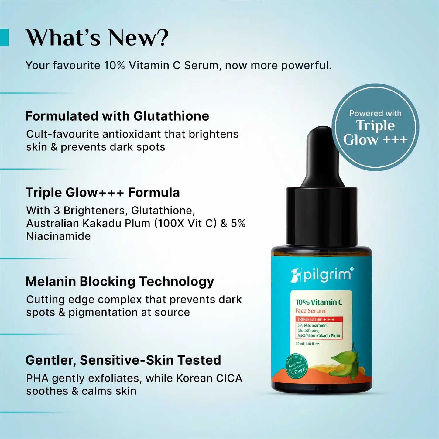 PILGRIM 10% VITAMIN C FACE SERUM -20ML
