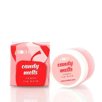 PLUM CANDY MELTS VEGAN MELON BUBBLE-YUM LIP BALM - 12G