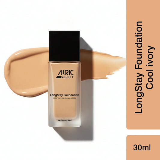 AURIC LONG STAY FOUNDATION ASF1101 COOL IVORY 30ML