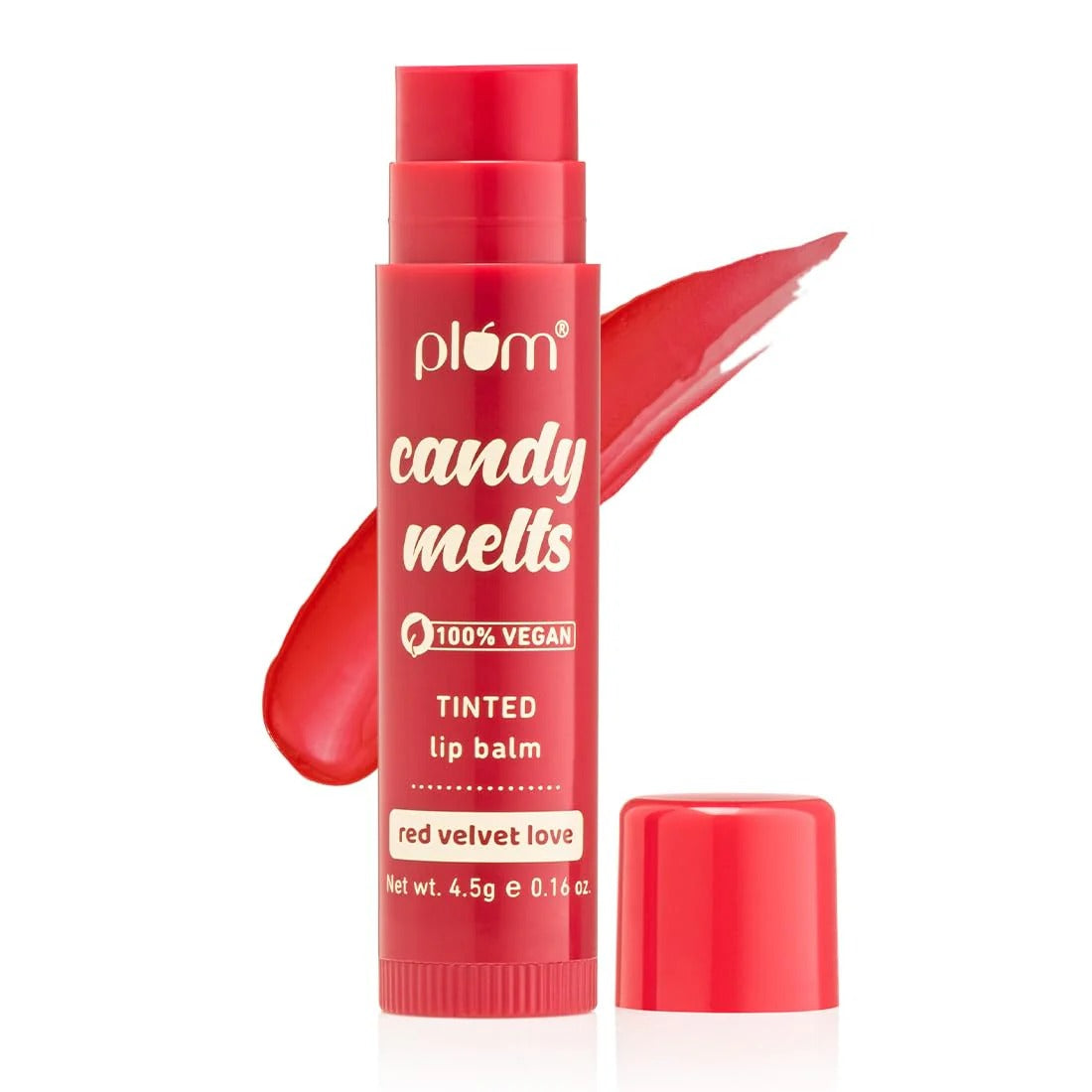 PLUM CANDY MELTS  TINTED LIP BALM RED VELVET LOVE- 4.5 GM