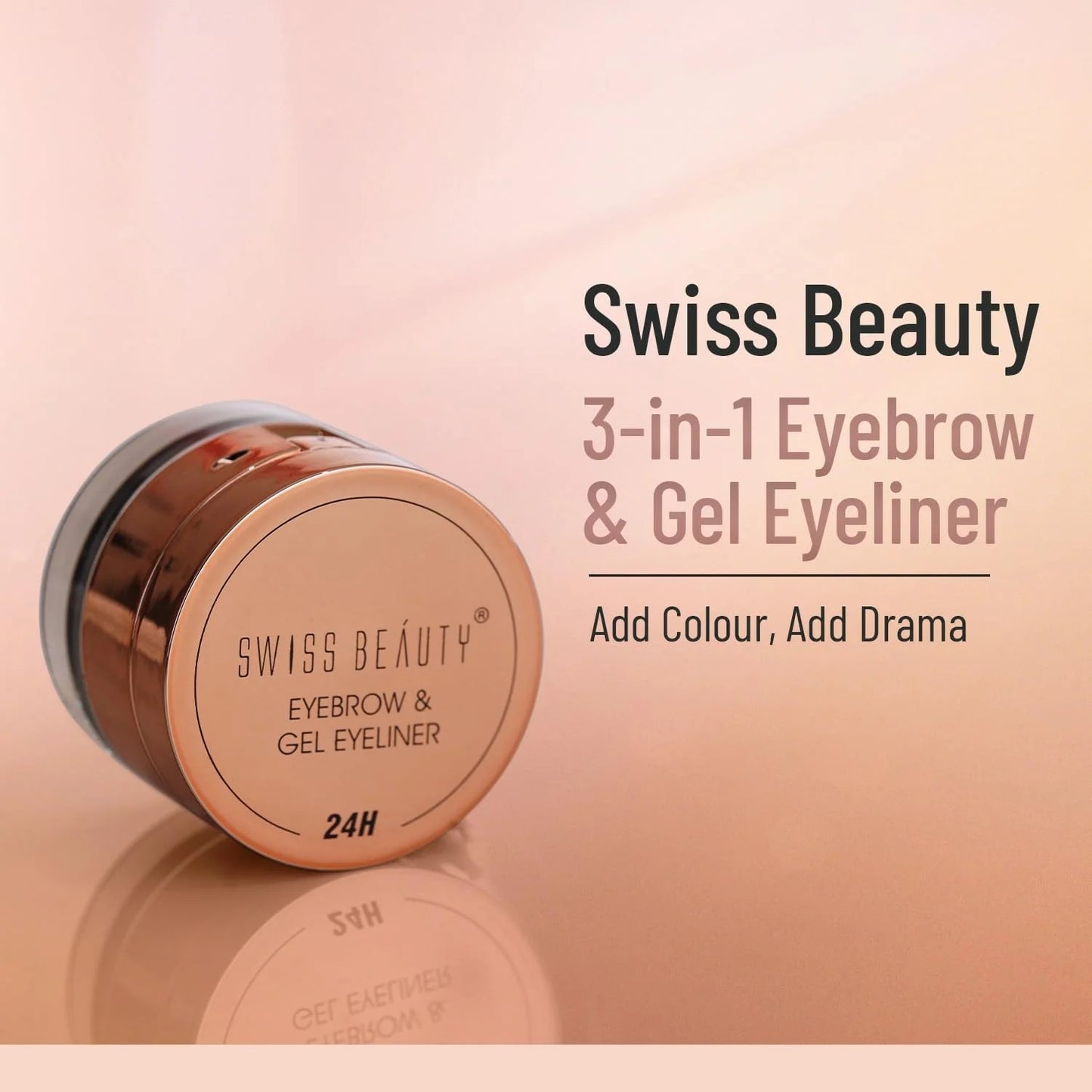 SWISS BEAUTY EYEBROW & GEL EYELINER BROWN -7G