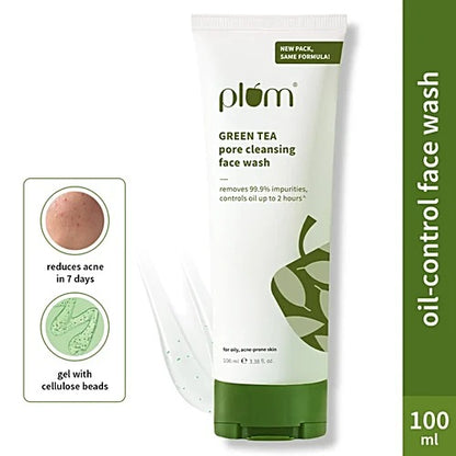 PLUM PORE CLEANSING FACE WASH GREEN TEA-100 ML