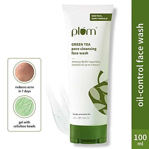 PLUM PORE CLEANSING FACE WASH GREEN TEA-100 ML