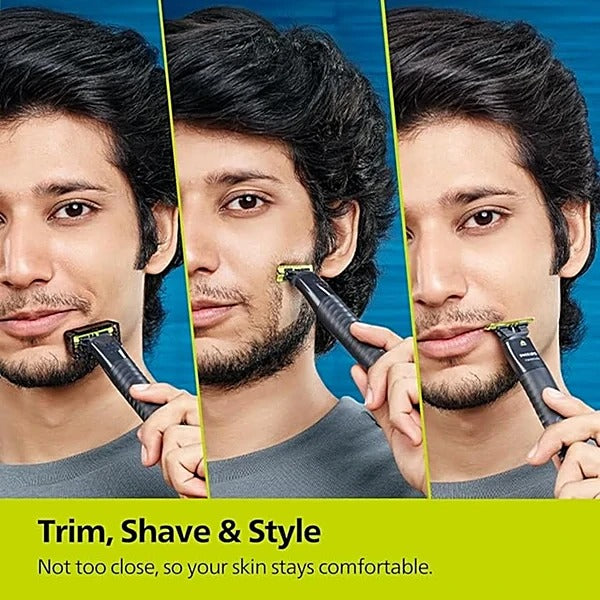 Philips One Blade FACE HYBRID TRIMMER & SHAVER FOR MEN QP1424-10