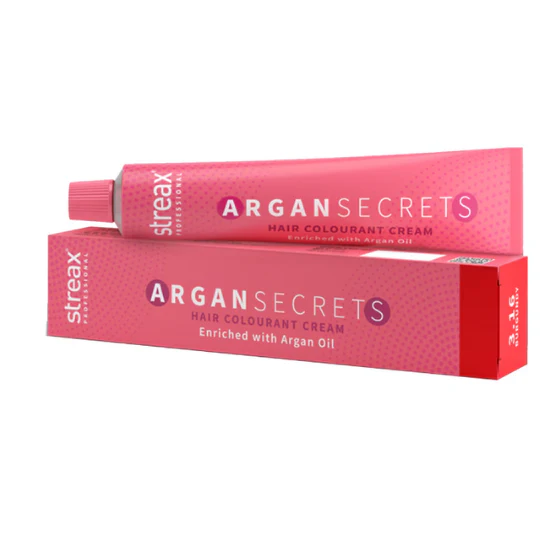 STREAX PROFESSIONAL ARGAN SECRETS HAIR COLOURANT CREAM ENRICHED ARGAN OIL BURGUNDY 3.16