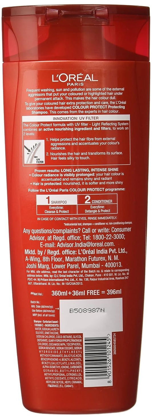 LOREAL PARIS COLOUR PROTECTING SHAMPOO 396 ML