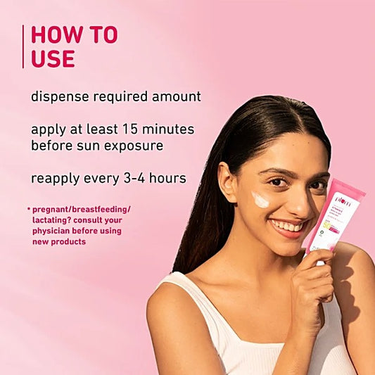 PLUM DEWY-BRIGHT SUNSCREEN SPF 50+ SQUALANE & VITAMIN E - 100G